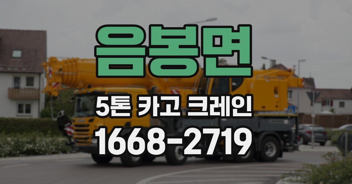 음봉면 5톤 카고 크레인
