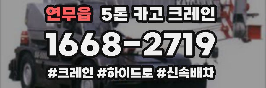 연무읍 5톤 카고 크레인