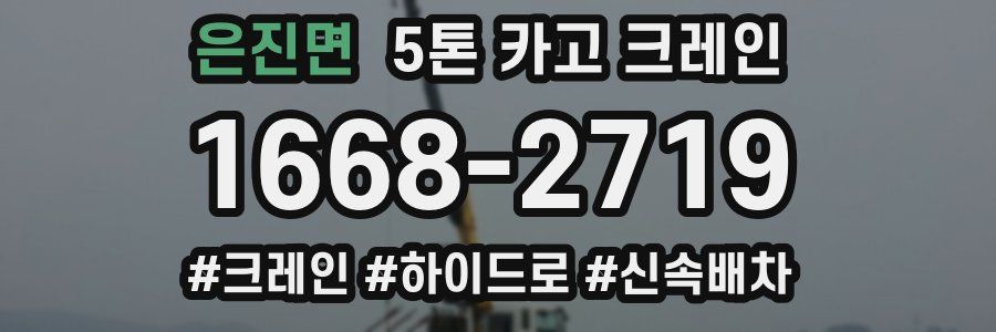 은진면 5톤 카고 크레인