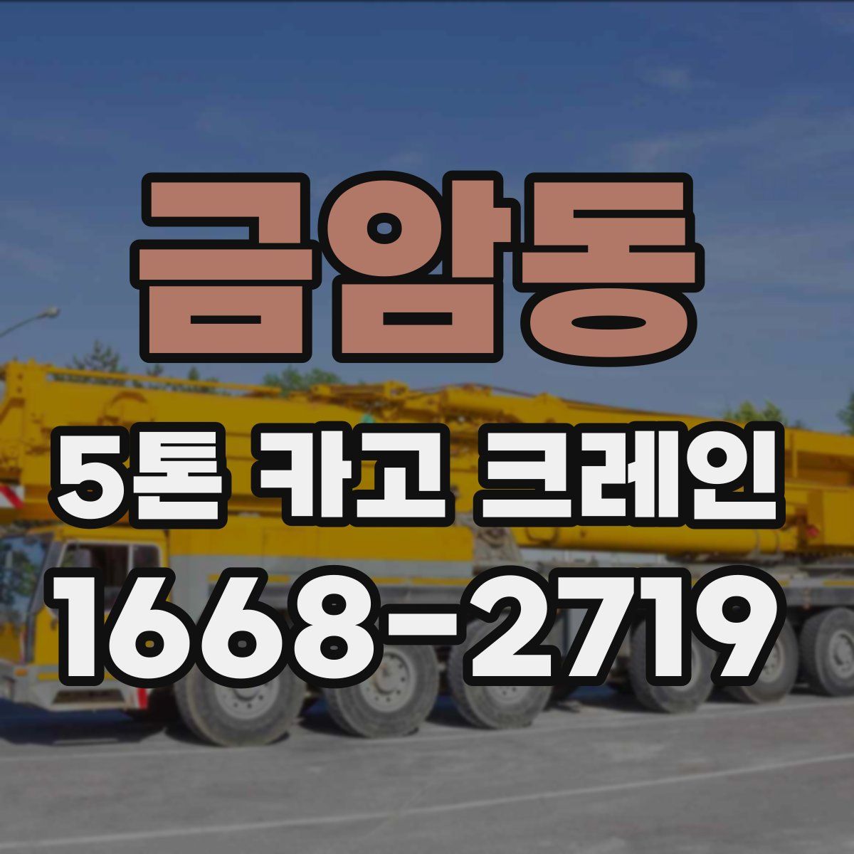 금암동 5톤 카고 크레인