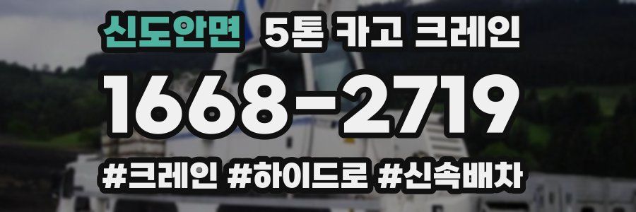 신도안면 5톤 카고 크레인