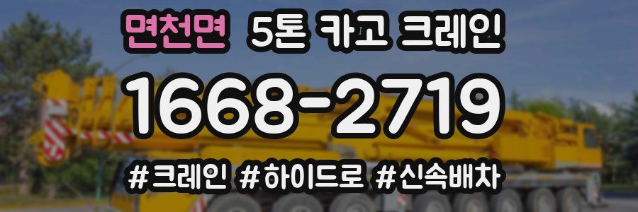면천면 5톤 카고 크레인