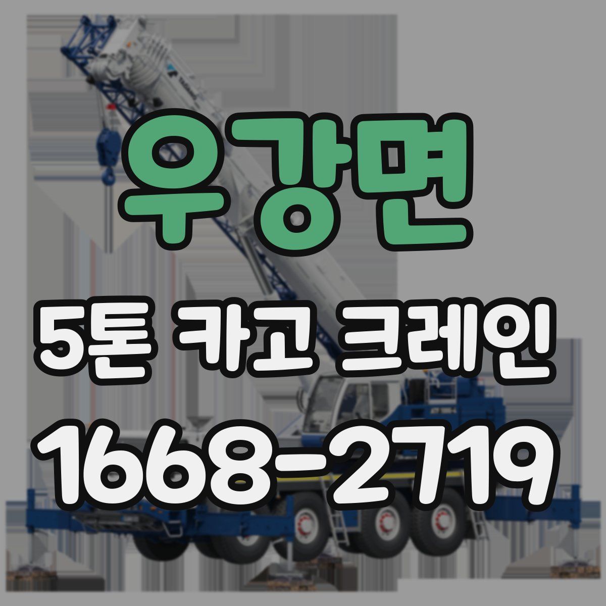 우강면 5톤 카고 크레인
