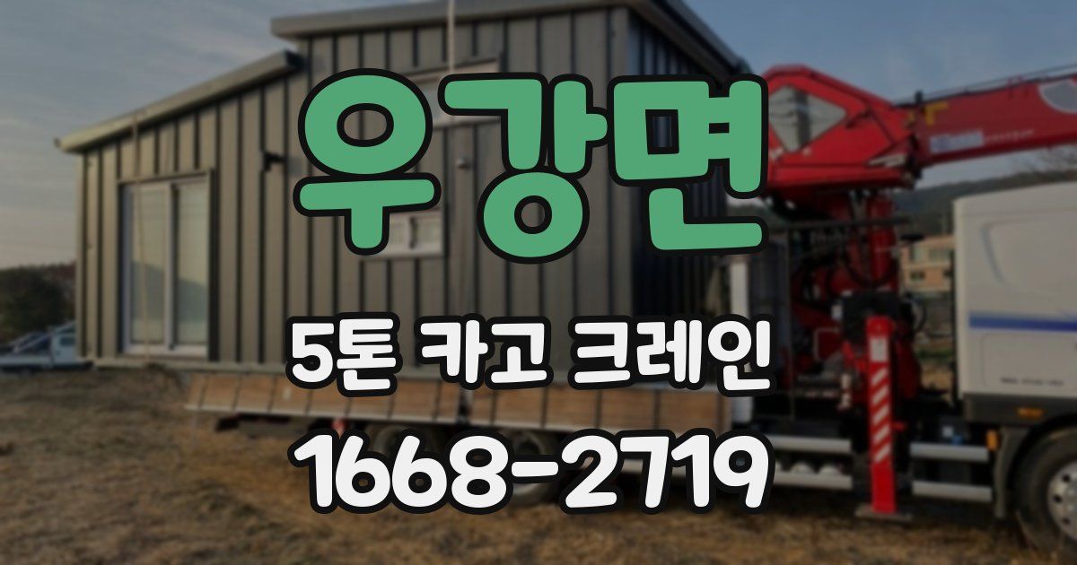 우강면 5톤 카고 크레인
