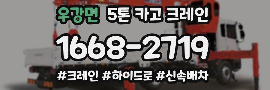 우강면 5톤 카고 크레인