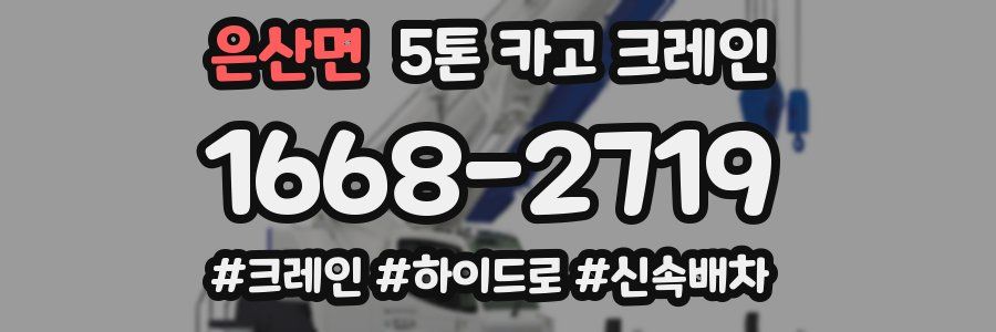 은산면 5톤 카고 크레인