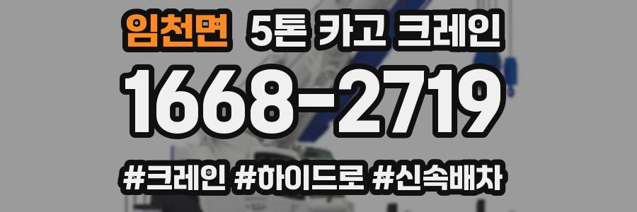 임천면 5톤 카고 크레인