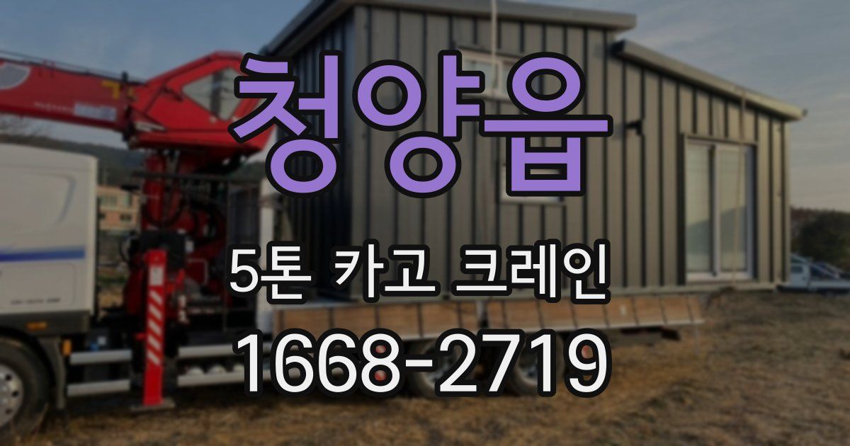 청양읍 5톤 카고 크레인