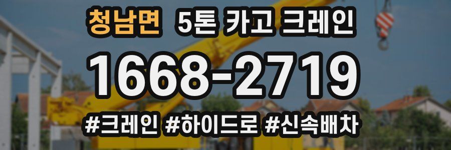 청남면 5톤 카고 크레인
