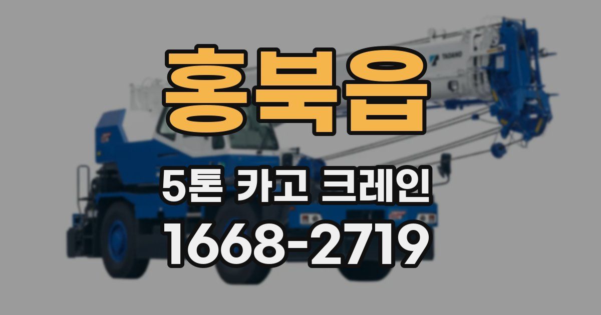 홍북읍 5톤 카고 크레인