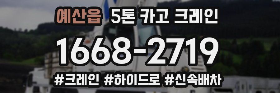 예산읍 5톤 카고 크레인