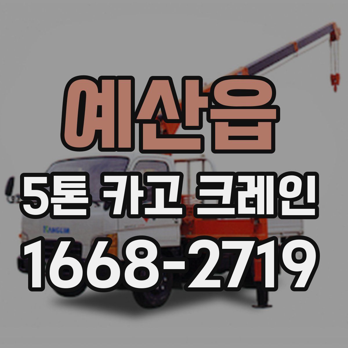 예산읍 5톤 카고 크레인