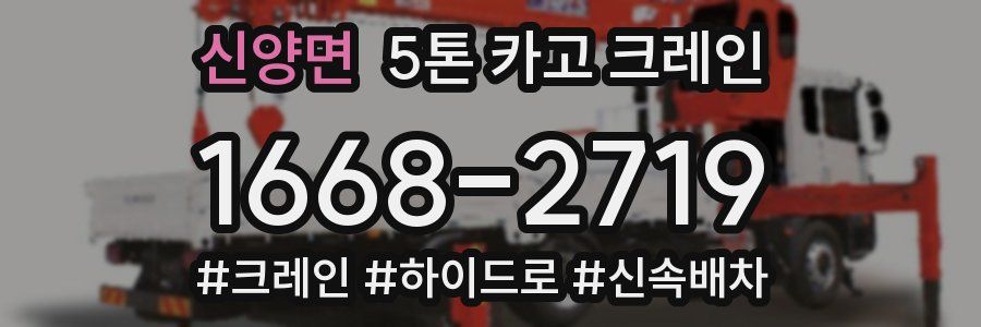 신양면 5톤 카고 크레인