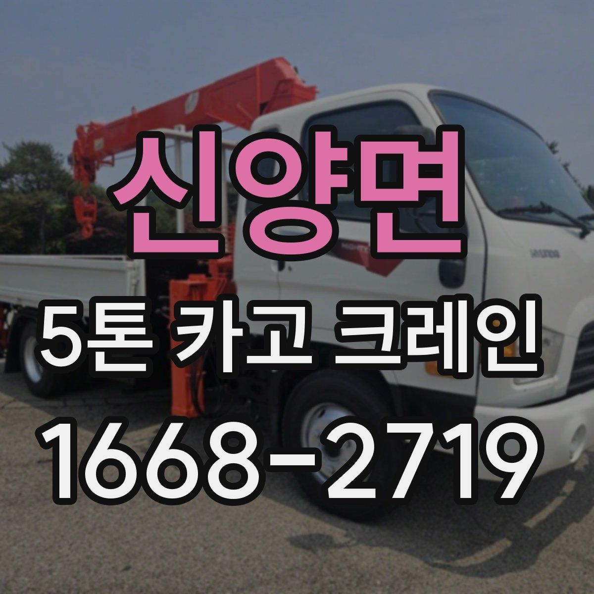 신양면 5톤 카고 크레인