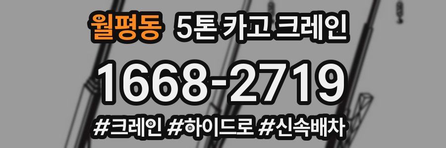 월평동 5톤 카고 크레인