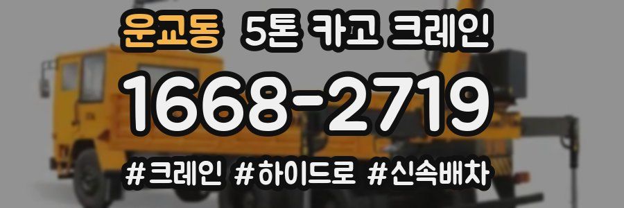 운교동 5톤 카고 크레인