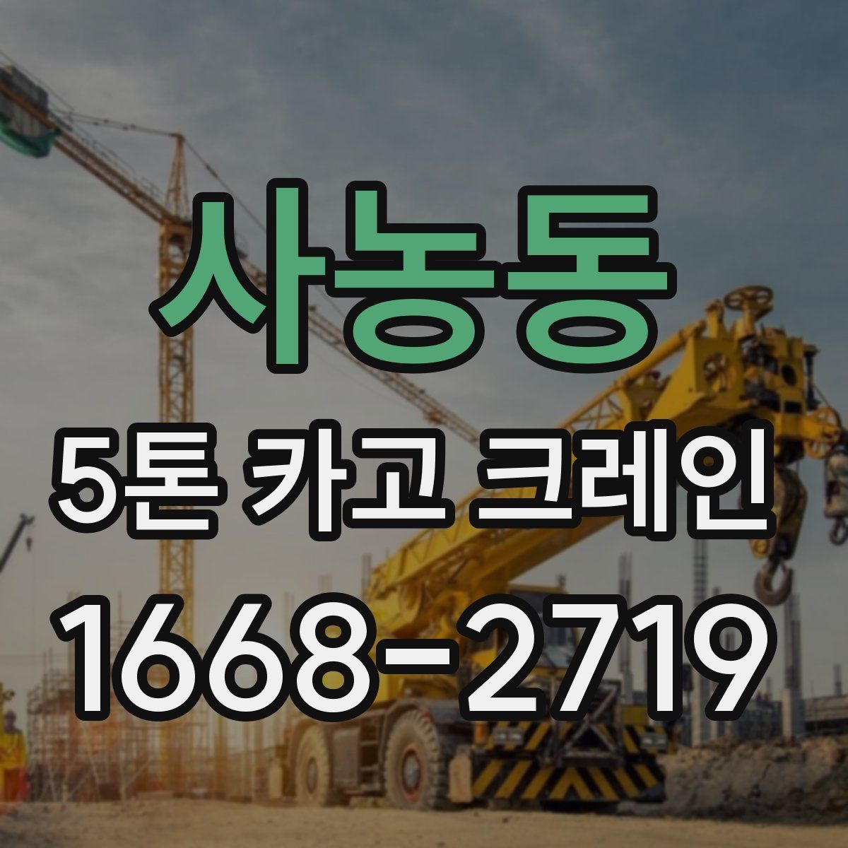 사농동 5톤 카고 크레인