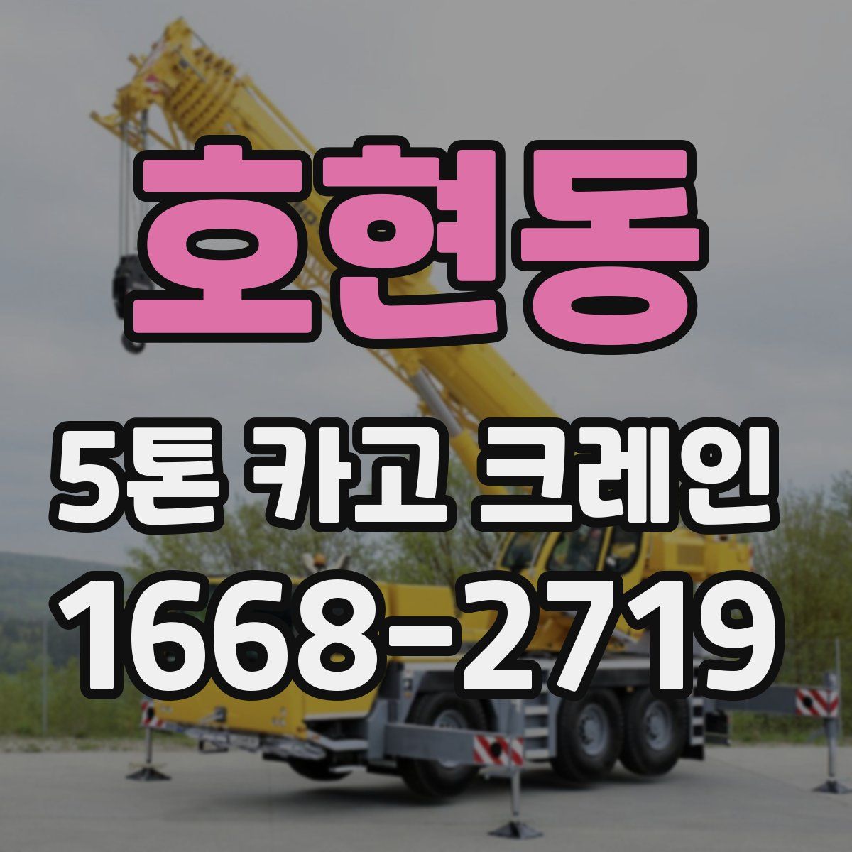 호현동 5톤 카고 크레인
