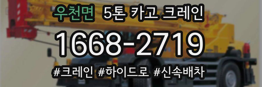 우천면 5톤 카고 크레인