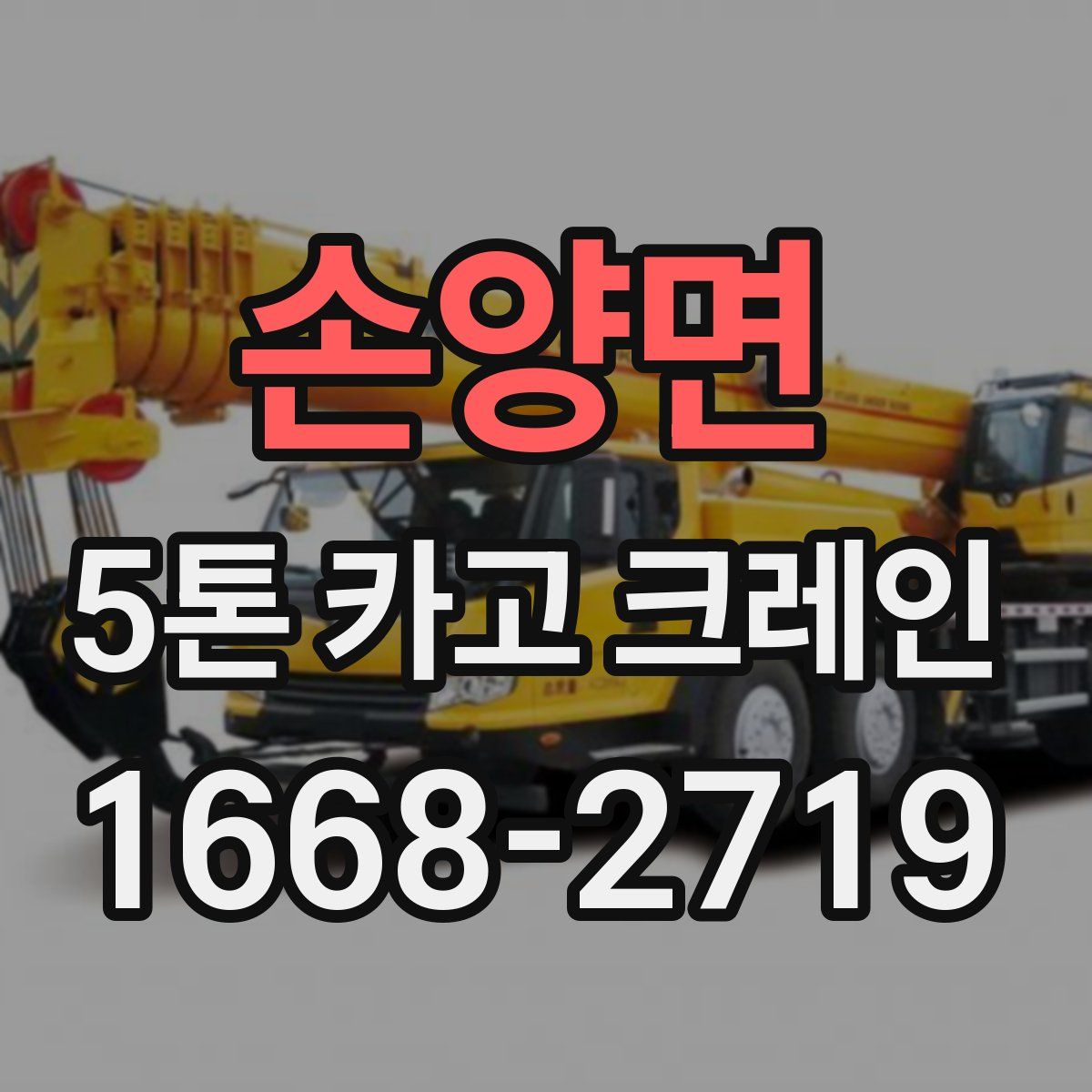 손양면 5톤 카고 크레인