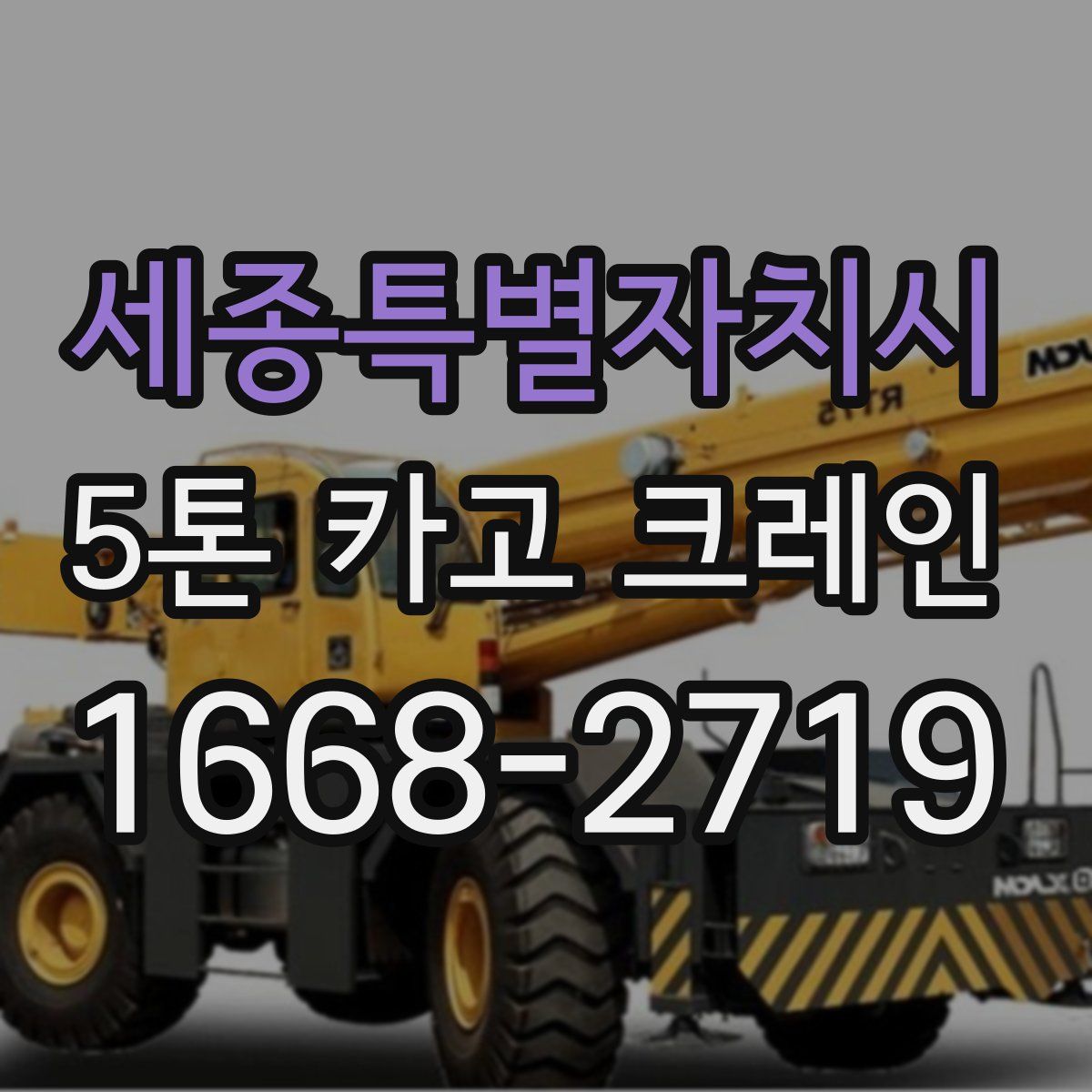세종특별자치시 5톤 카고 크레인
