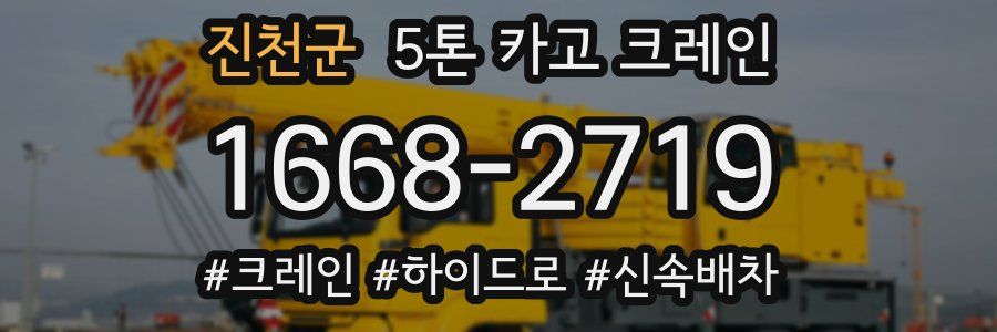 진천군 5톤 카고 크레인