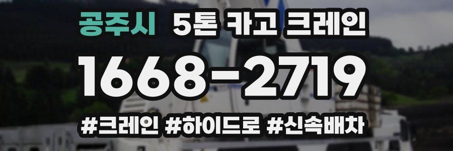 공주시 5톤 카고 크레인