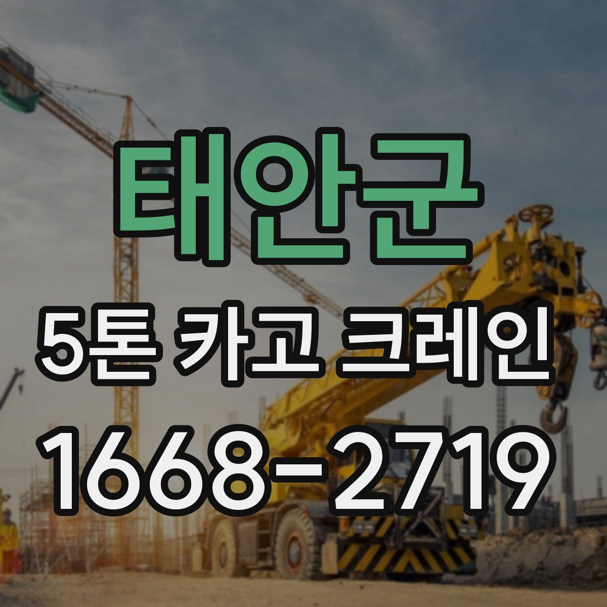 태안군 5톤 카고 크레인