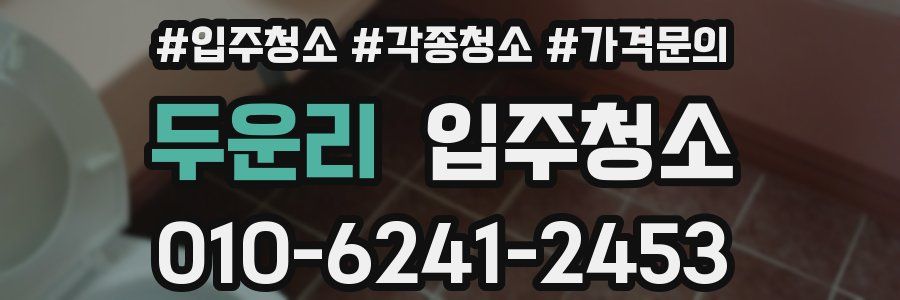 두운리 이사청소