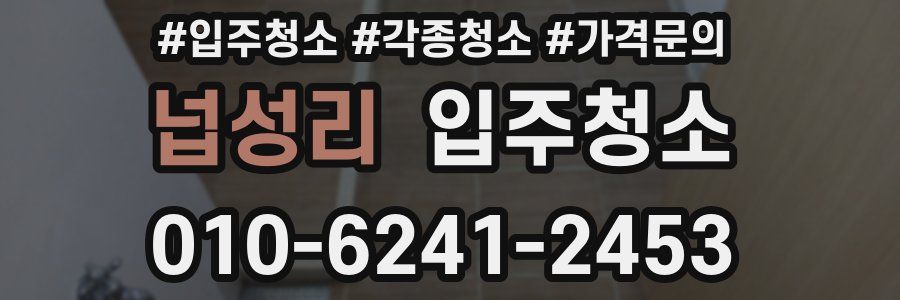 넙성리 이사청소