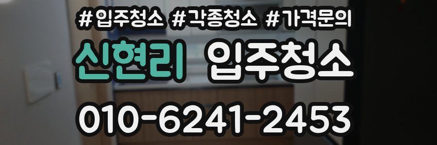 신현리 이사청소