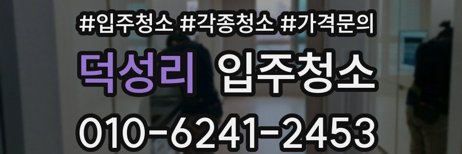 덕성리 이사청소