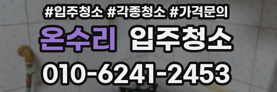 온수리 이사청소