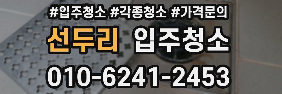 선두리 이사청소