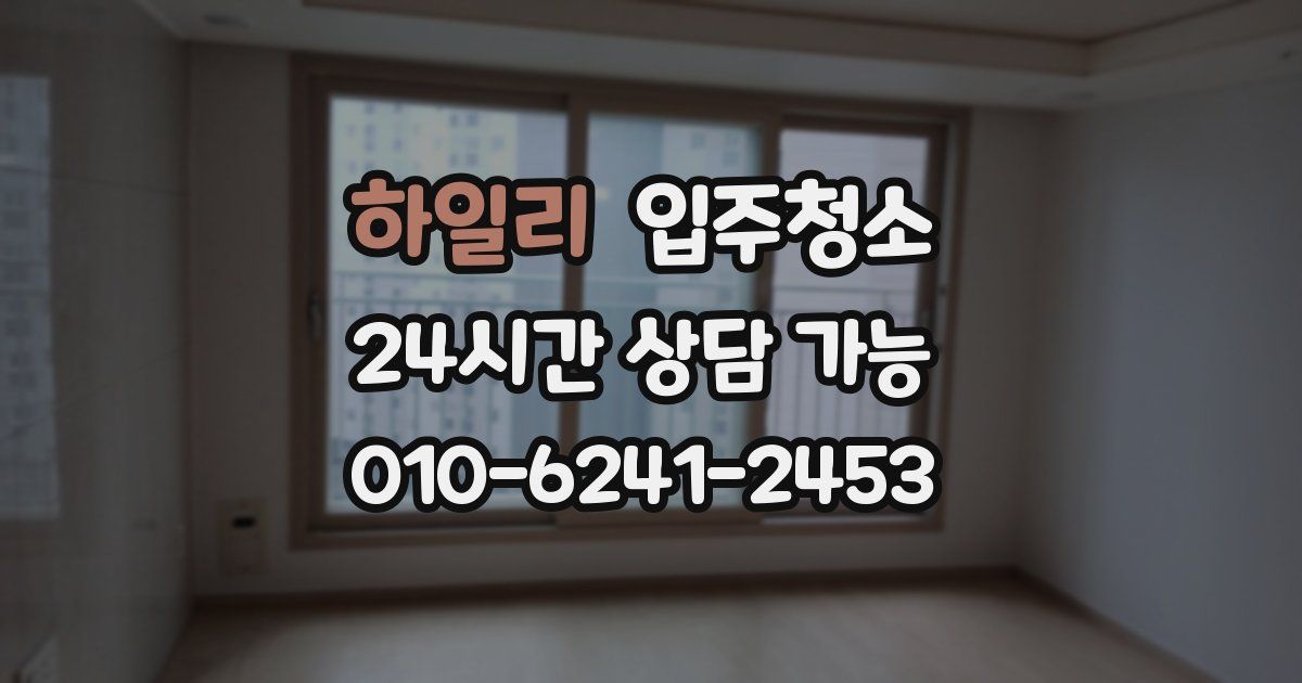 하일리 입주청소