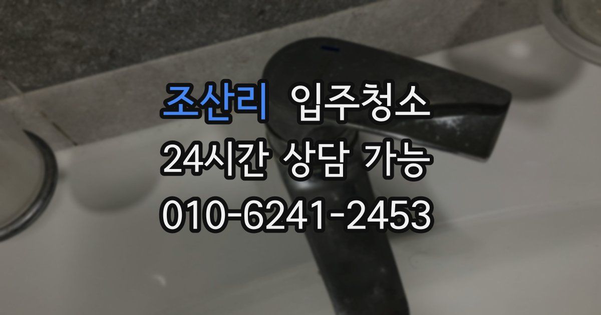 조산리 입주청소