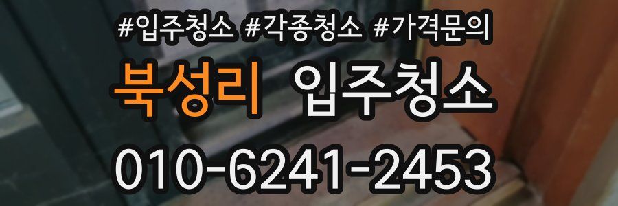 북성리 이사청소