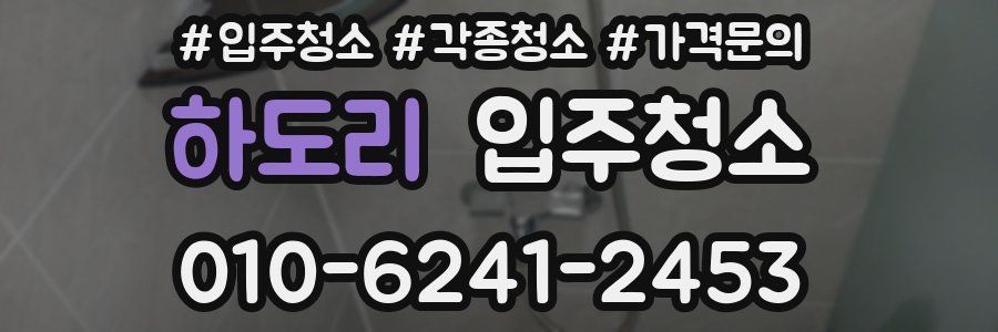 하도리 이사청소