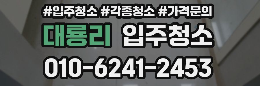 대룡리 이사청소