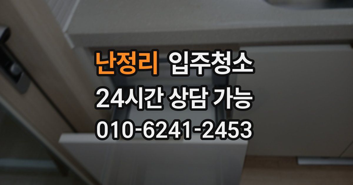 난정리 입주청소