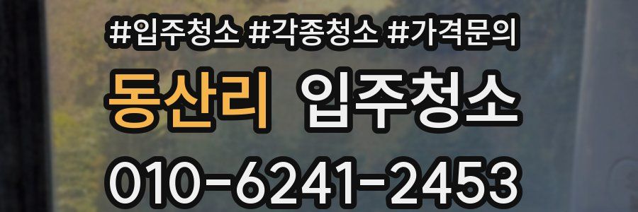 동산리 이사청소