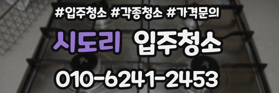 시도리 이사청소