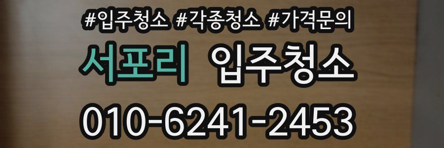 서포리 이사청소