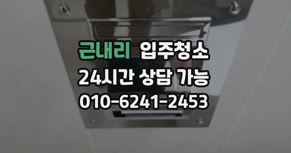 근내리 입주청소