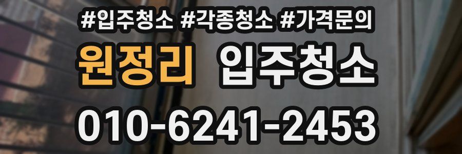 원정리 이사청소