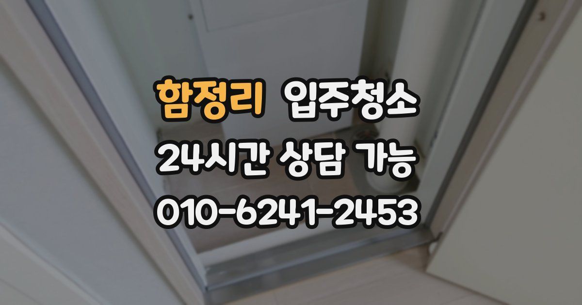 함정리 입주청소