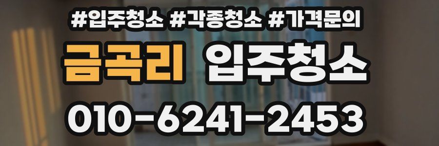 금곡리 이사청소