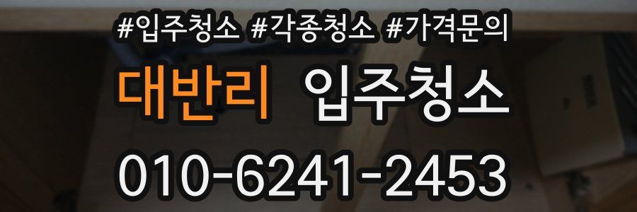 대반리 이사청소