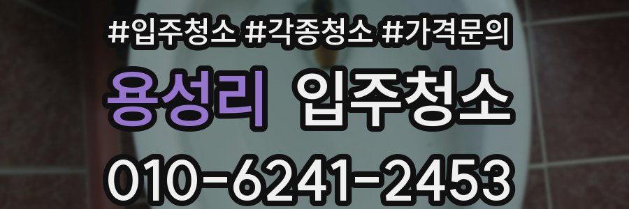 용성리 이사청소