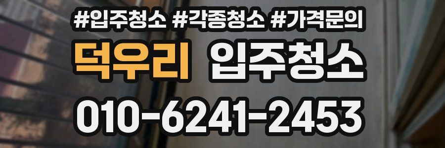 덕우리 이사청소